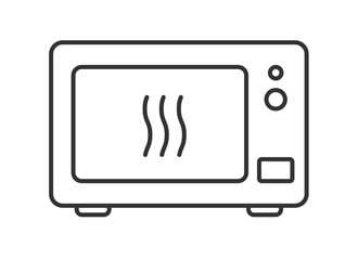 Microwave oven icon. Vector stock illustration.