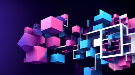 abstract background with cubes