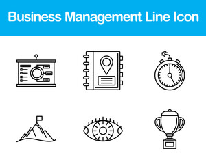 Business Management Vector Icon Set