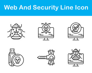 Web And Security Vector Icon Set