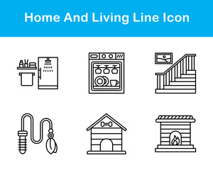 Home And Living Vector Icon Set