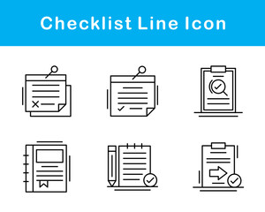 Checklist Vector Icon Set