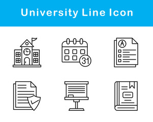 university Vector Icon Set