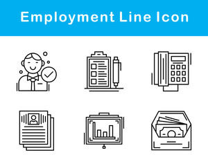 Employment Vector Icon Set