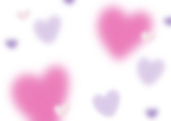 Dreamy Soft Pink and Purple Background Overlay with Hearts