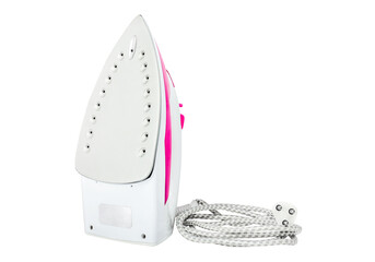 Iron steam housework ironed electric tool clean, on transparent background. ironing steam...