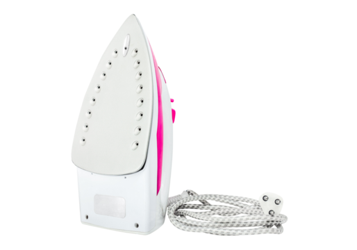 Iron steam housework ironed electric tool clean, on transparent background. ironing steam housekeeping. png file.