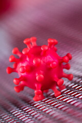 Virus cells in infected, Pandemic medical health