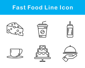 Fast Food Vector Icon Set