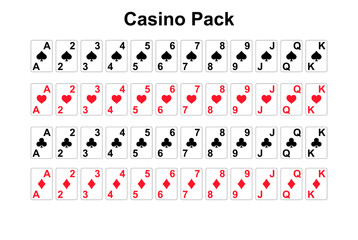 set of cards with numbers