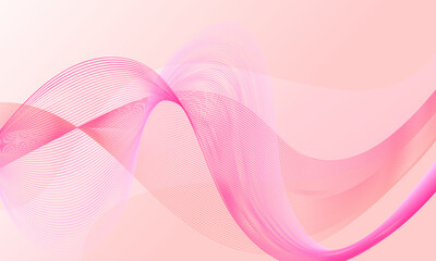 pink rose curve wave lines abstract background