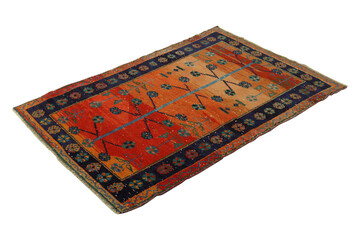 hand-woven, decorative wool Turkish rug 