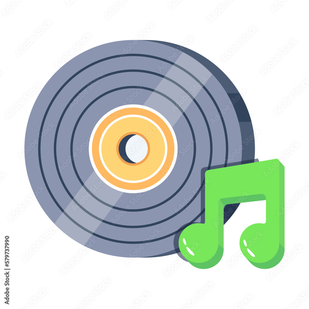 Sticker music disc