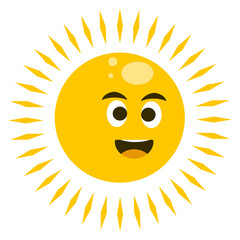 Happy Sun Cartoon