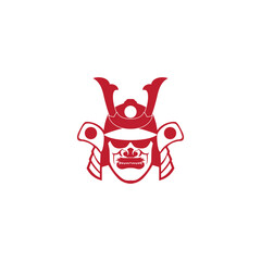 Samurai vector illustration for icons, symbols or logos. samurai silhouette logo