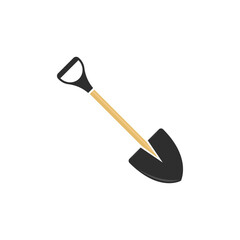 Simple Vector Shovel Logo Template. Tools Icons for Gardening and Farming.