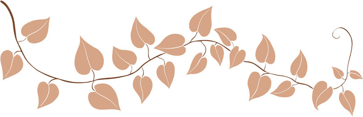 Simplicity ivy freehand drawing