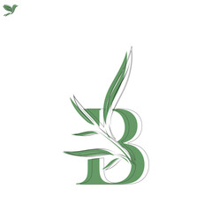 Letter B Floral Icon