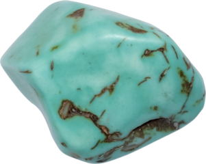 healing stone cut out on transparent background.