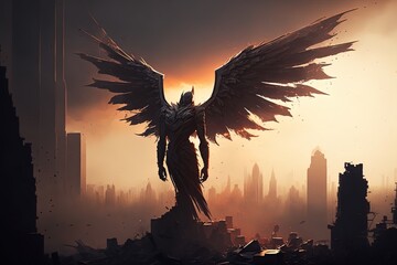 Shattered Wings: Tragedy in the Skyline Generative AI