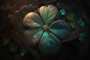 The Legend of the Mystical Clover Leaf Generative AI