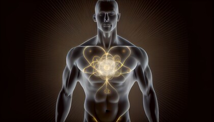 Concept of astral projection and spiritual healing of the soul and body.