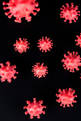 Virus close up, coronavirus concept