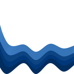 Blue wave border.ocean wave.wave gradient.
