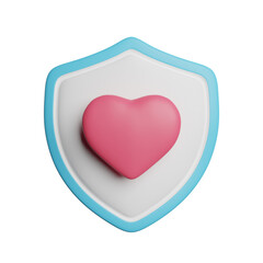 Shield Of Heart Love
