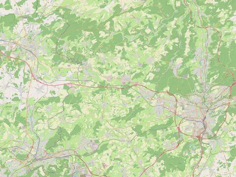 Canton Capellen, Luxembourg. OSM. No legend