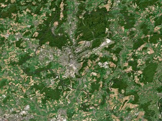 Canton Luxembourg, Luxembourg. Low-res satellite. No legend © Yarr65