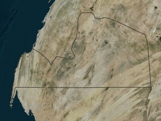 Aousserd, Western Sahara. High-res satellite. No legend