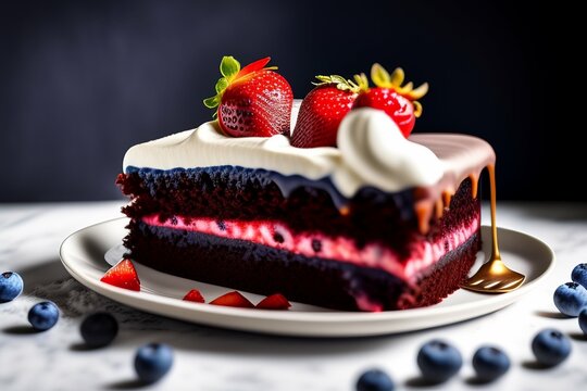 cake with strawberry