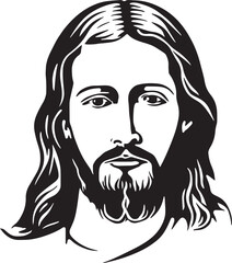 Jesus Vector illustration on a isolated background