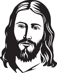 Jesus Vector illustration on a isolated background