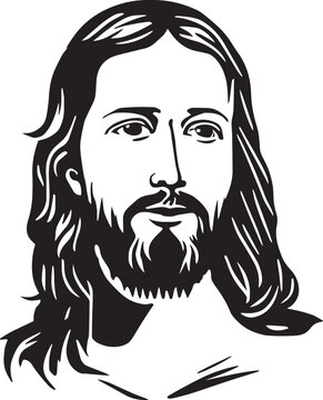 Jesus Vector illustration on a isolated background