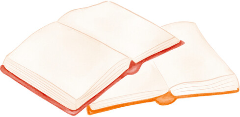 book watercolor png