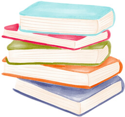 book watercolor png