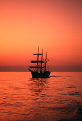 Sonnenuntergang Mittelmeer Mediterranean Sea Italy Tuscany