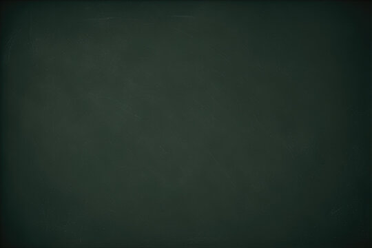 Blank green chalkboard background .Generative AI.