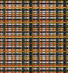 seamless pattern yellow and black plaid knitted 