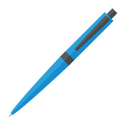 Vector cartoon image of a pen.  Bright educational elements for your design. The concept of study and work.