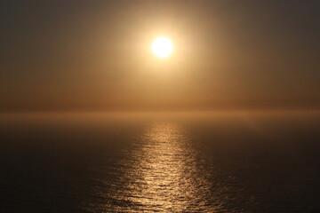 Fototapeta na wymiar sunset over the atlantic ocean