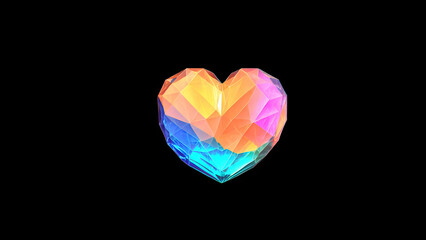 Heart of  Rainbow Diamond