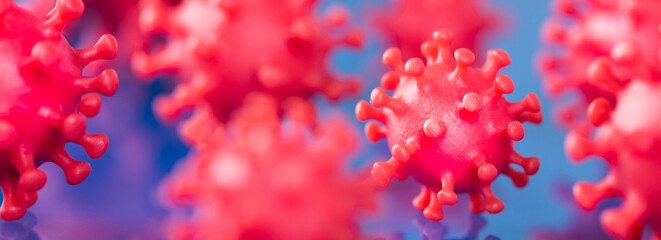Virus close up, coronavirus concept