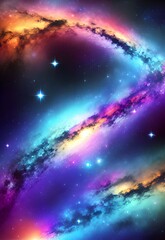 beautiful nebula in space. elements of this image furnished 