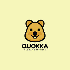 Vector illustration logo quokka 