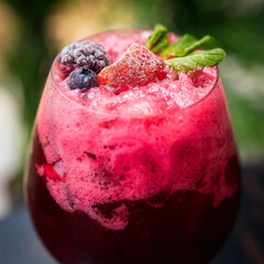 strawberry and red fruit cocktail