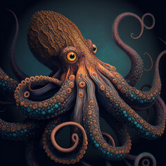 Octapus tentacles, very detailed