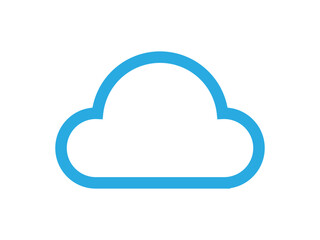 Cloud computing logo design vector	